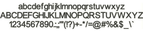 Arial Regular Embroidery Wilcom ESA Font